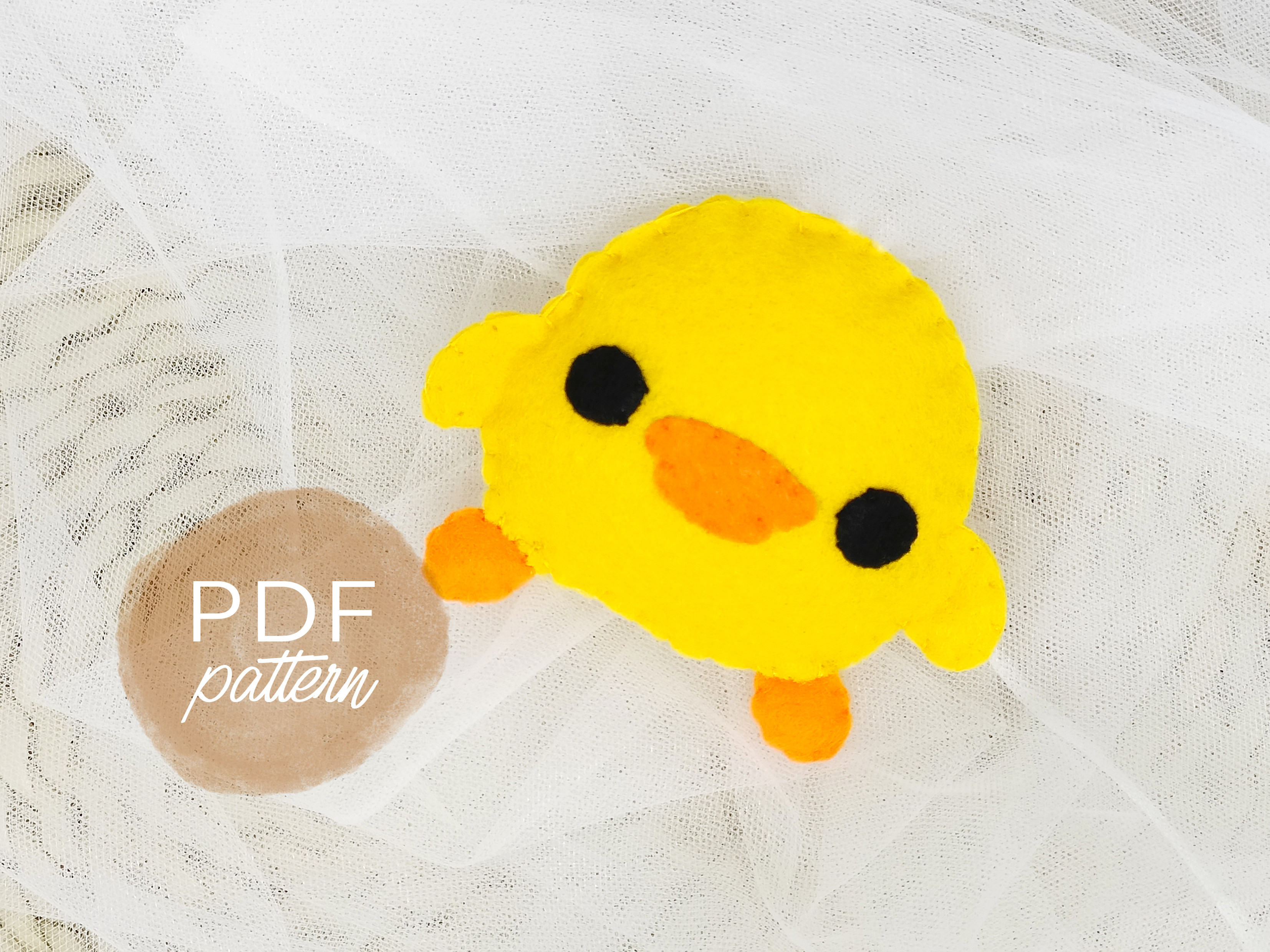 Little Duckling Felt Sewing Pattern