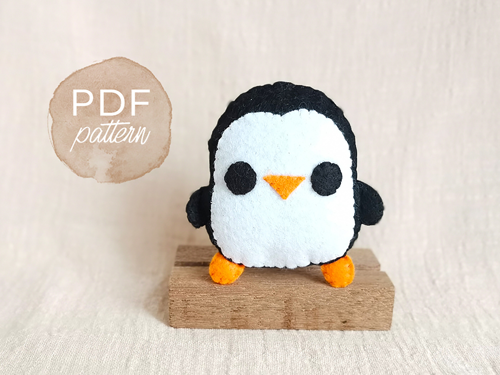 Little Penguin Felt Sewing Pattern