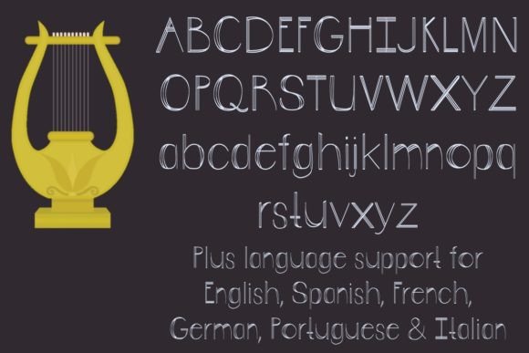 Ariadne Font PNG with transparent background - Preview 1