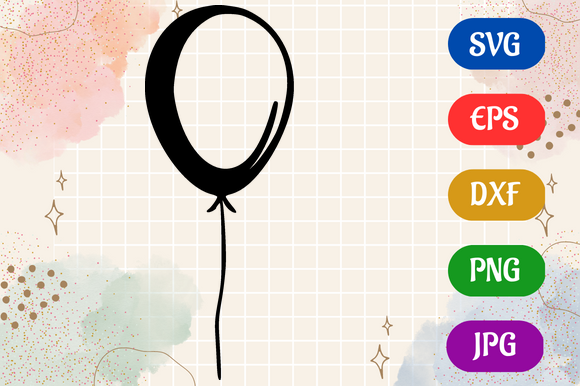 Balloon Graphic by Creative Oasis · Creative Fabrica
