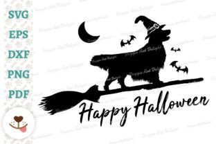 Happy Halloween Golden Retriever Dog Png Graphic by Doggie Art Delight ...