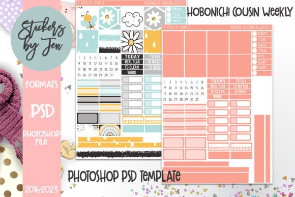 Hobo Cousin Planner Sticker Template