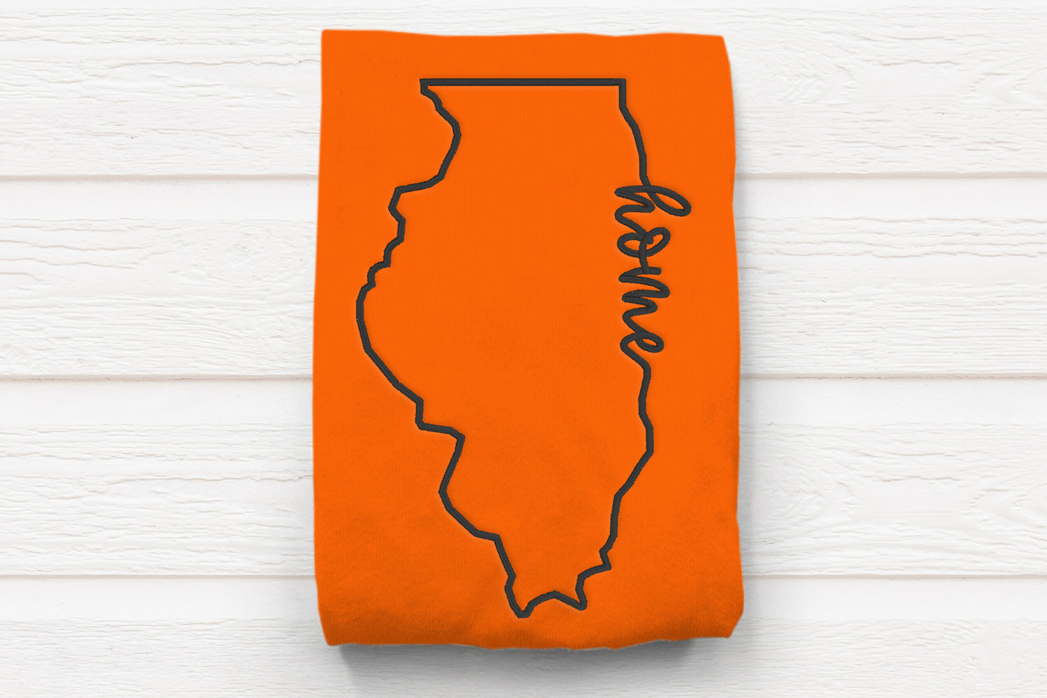 Illinois Home State Outline