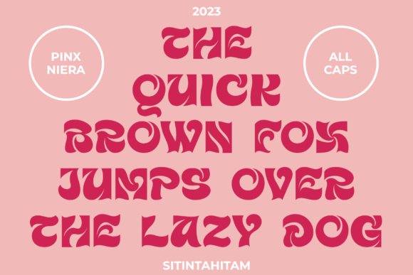 Pinx Niera Font PNG with transparent background - Preview 6