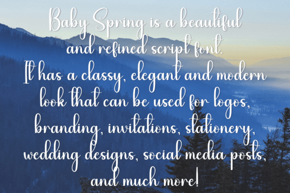 Baby Spring Font - Preview 5