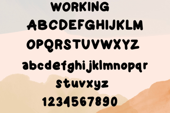 Barenda Font PNG with transparent background - Preview 2