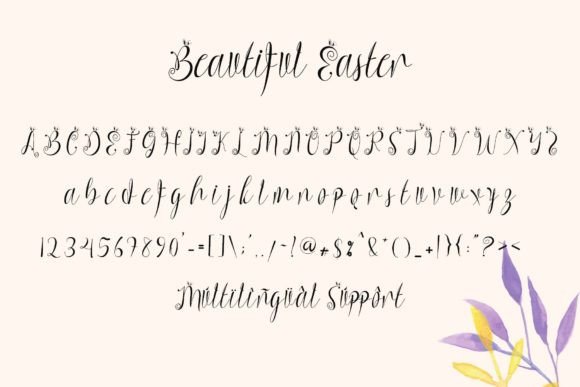 Beautiful Easter Font - Preview 5