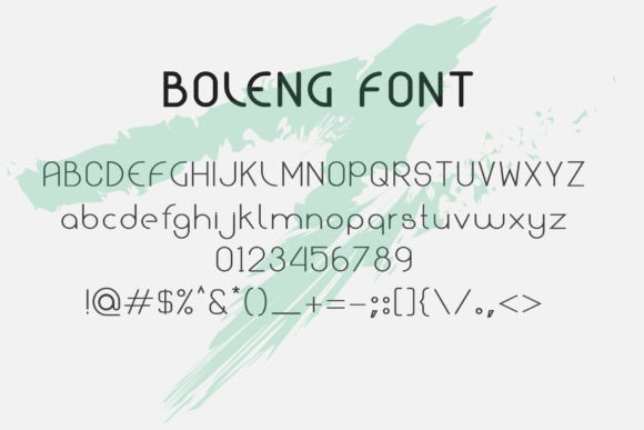 Boleng Font - Preview 1