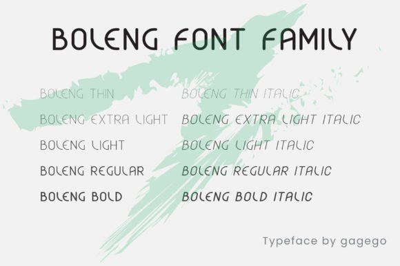 Boleng Font - Preview 2