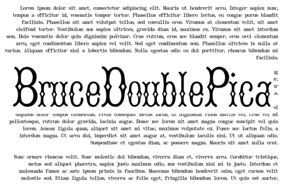 Bruce Double Pica Font - Preview 2