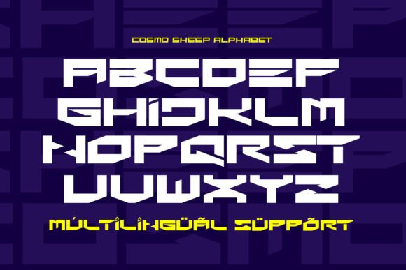 Cosmo Sheep Font PNG with transparent background - Preview 1