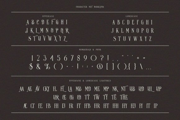 Dark Luna Font - Preview 2