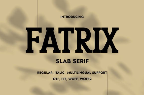 Fatrix font