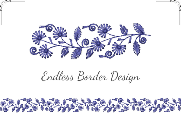 Floral & Leaf Border