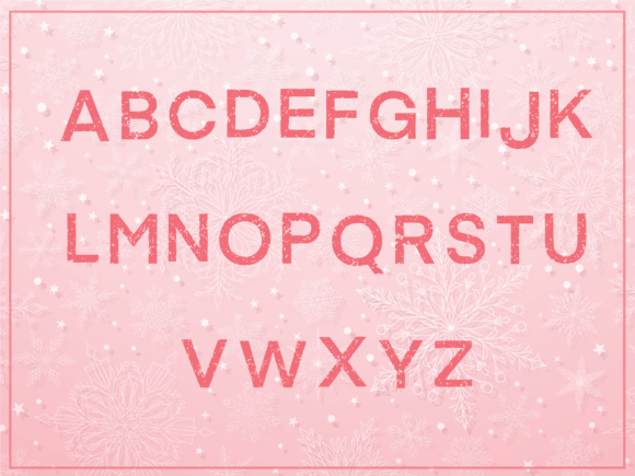 Frosty Branches Font PNG with transparent background - Preview 1