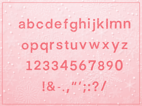 Frosty Branches Font PNG with transparent background - Preview 2