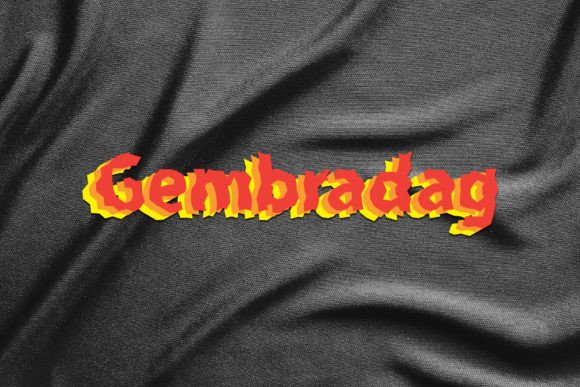 Gembradag Font PNG with transparent background - Preview 1