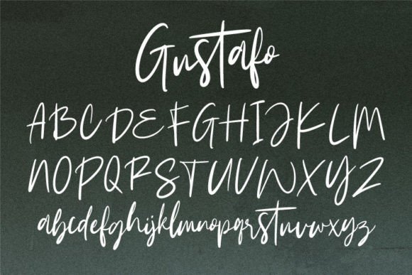 Gustafo Font PNG with transparent background - Preview 4