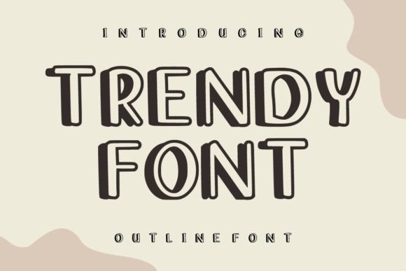 Heroes Outline Font PNG with transparent background - Preview 3