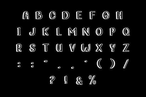 Heroes Outline Font PNG with transparent background - Preview 4