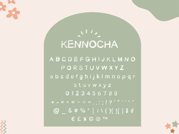 Kennocha Font PNG with transparent background - Preview 4