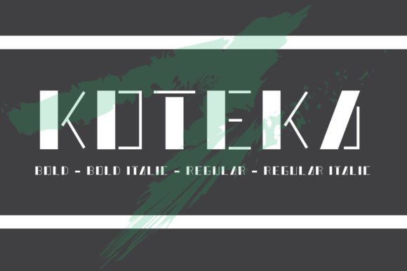 Koteka Font PNG with transparent background - Preview 3