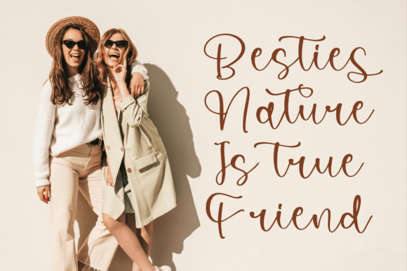 Makien Cantick Font PNG with transparent background - Preview 3