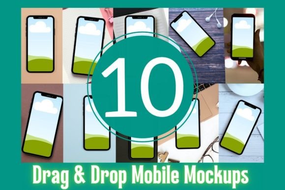 Canva mobile phone frame mockup templates for digital designs