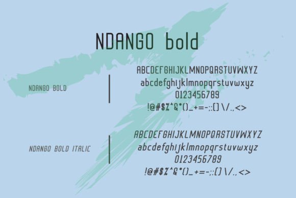Ndango Font font preview - 1