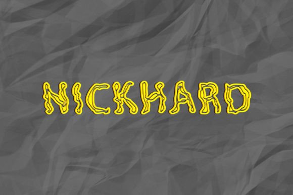 Nickvic Font PNG with transparent background - Preview 1