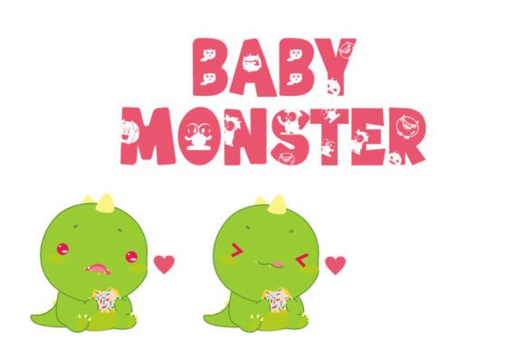 Picture Monster Font font preview - 2