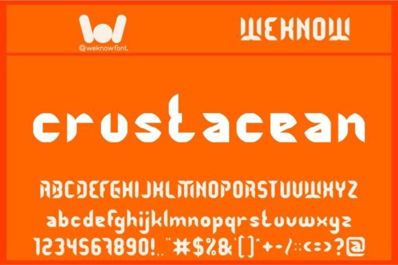 Shrimp Font PNG with transparent background - Preview 1