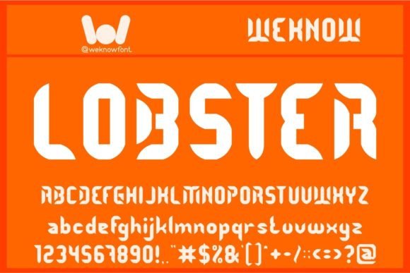 Shrimp Font PNG with transparent background - Preview 2