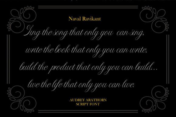 Audrey Aratohrn Font - Preview 2