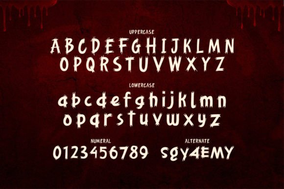 Bloodfear Font - Preview 1