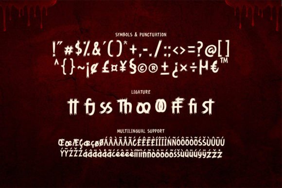 Bloodfear Font - Preview 2