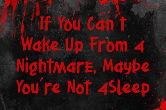 Bloodfear Font - Preview 3