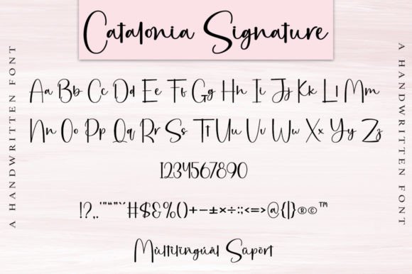 Catalonia Signature Font - Preview 6