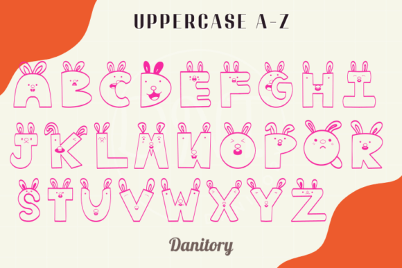 Cute Rabbit Font - Preview 1