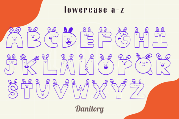 Cute Rabbit Font - Preview 2
