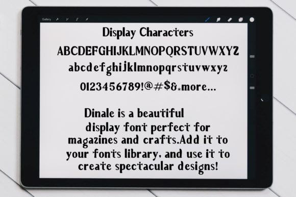 Dinale Font - Preview 2