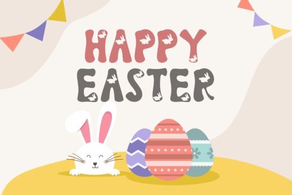 Easter Rabbits Font - Preview 1