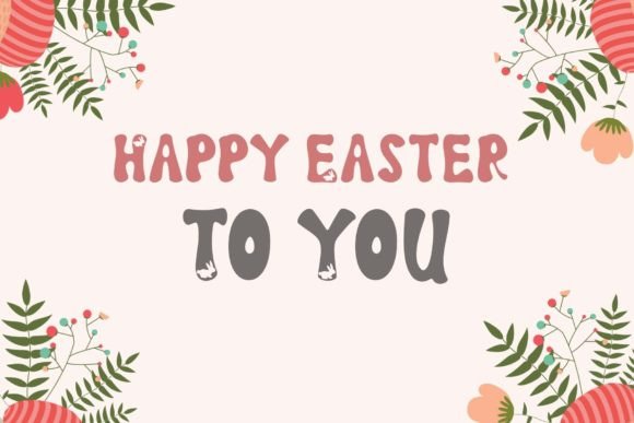 Easter Rabbits Font - Preview 2