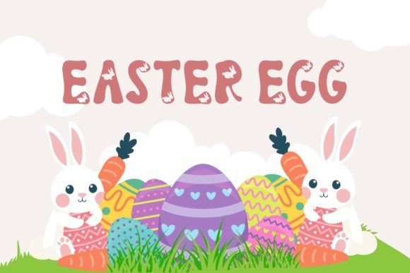 Easter Rabbits Font - Preview 3