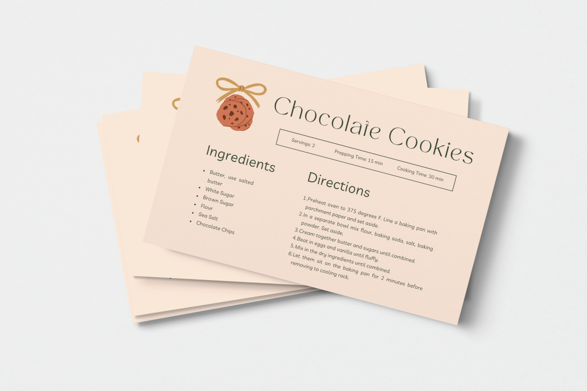 Editable Recipe Card Template
