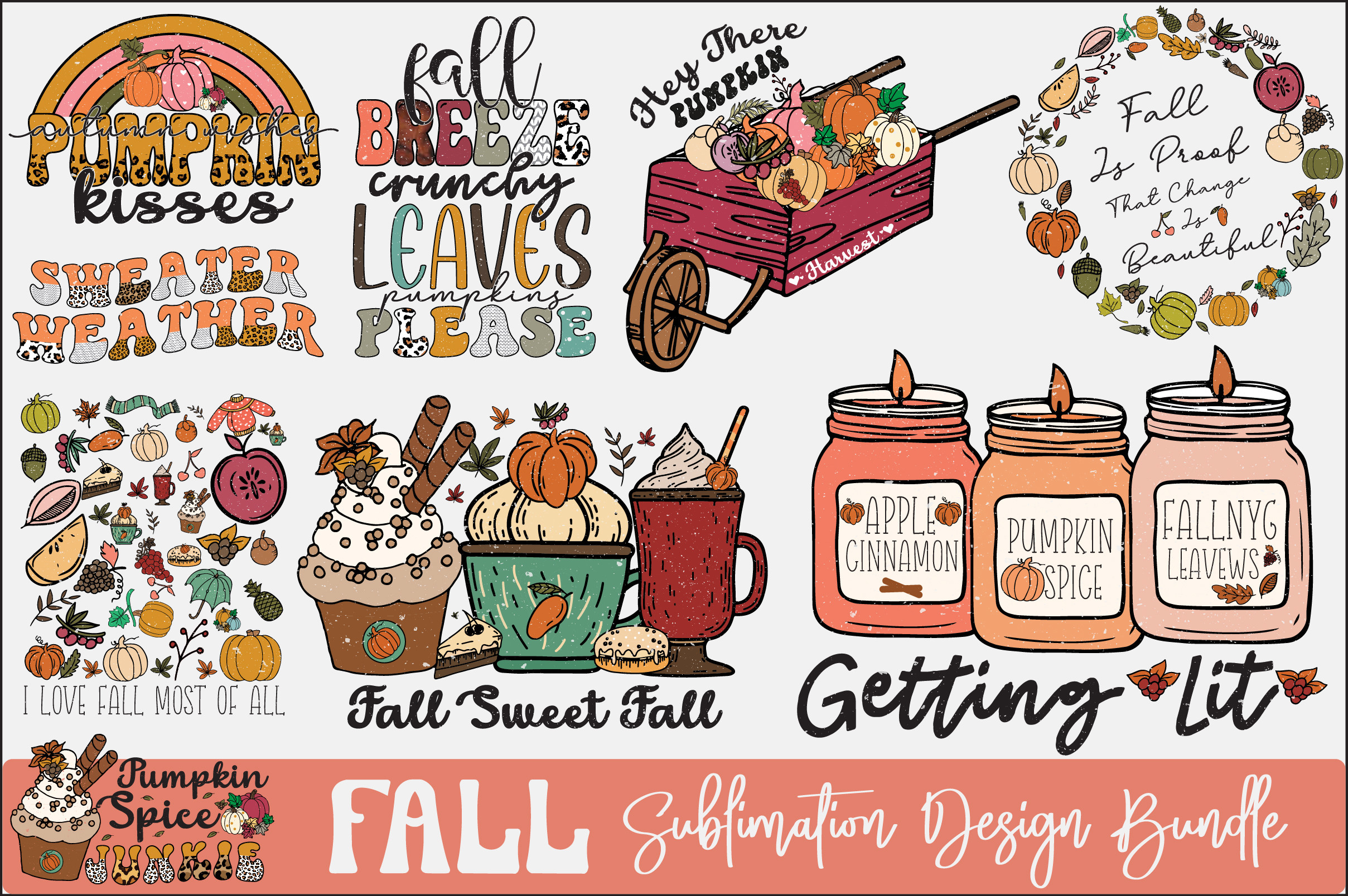 Fall Sublimation Design Bundle Graphic by Craftgraphics · Creative Fabrica