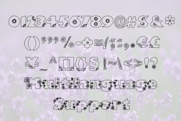 Flowers and Husky Font - Preview 6