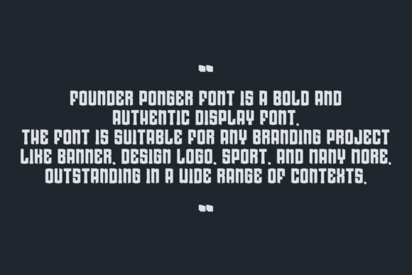 Founder Ponger Font - Preview 5