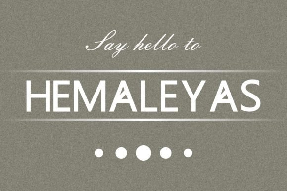 Hemaleyas Font - Preview 1