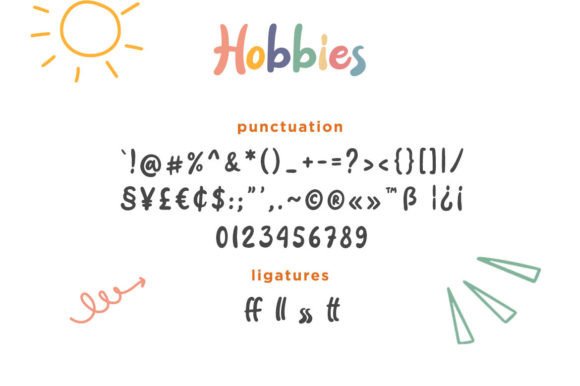 Hobbies Font - Preview 2